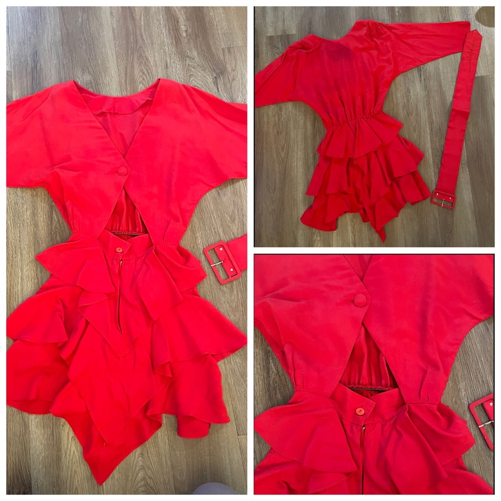 Vintage Ashlee Red Dress.